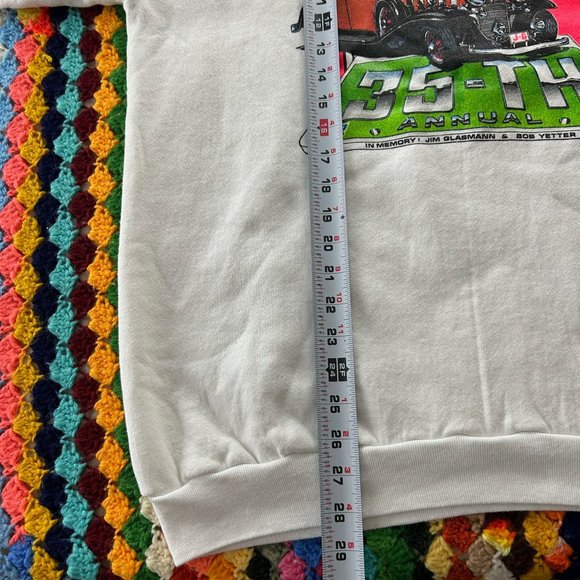 Vintage 1992 Hot Rod Car Show Neon Crewneck Sweatshirt 90s Retro Unisex … - Picture 10 of 15